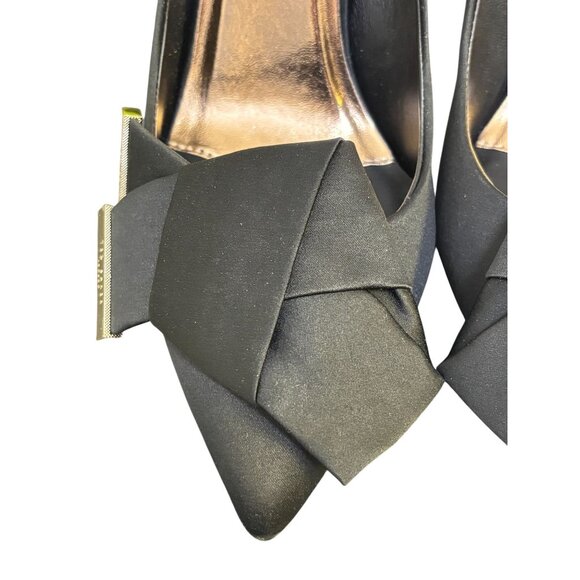Ted Baker London Black Heels With Bow Detail Size 9 - Picture 5 of 8